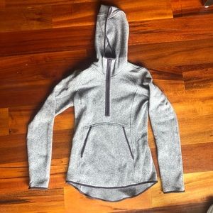 purple Lululemon fleece quarter zip